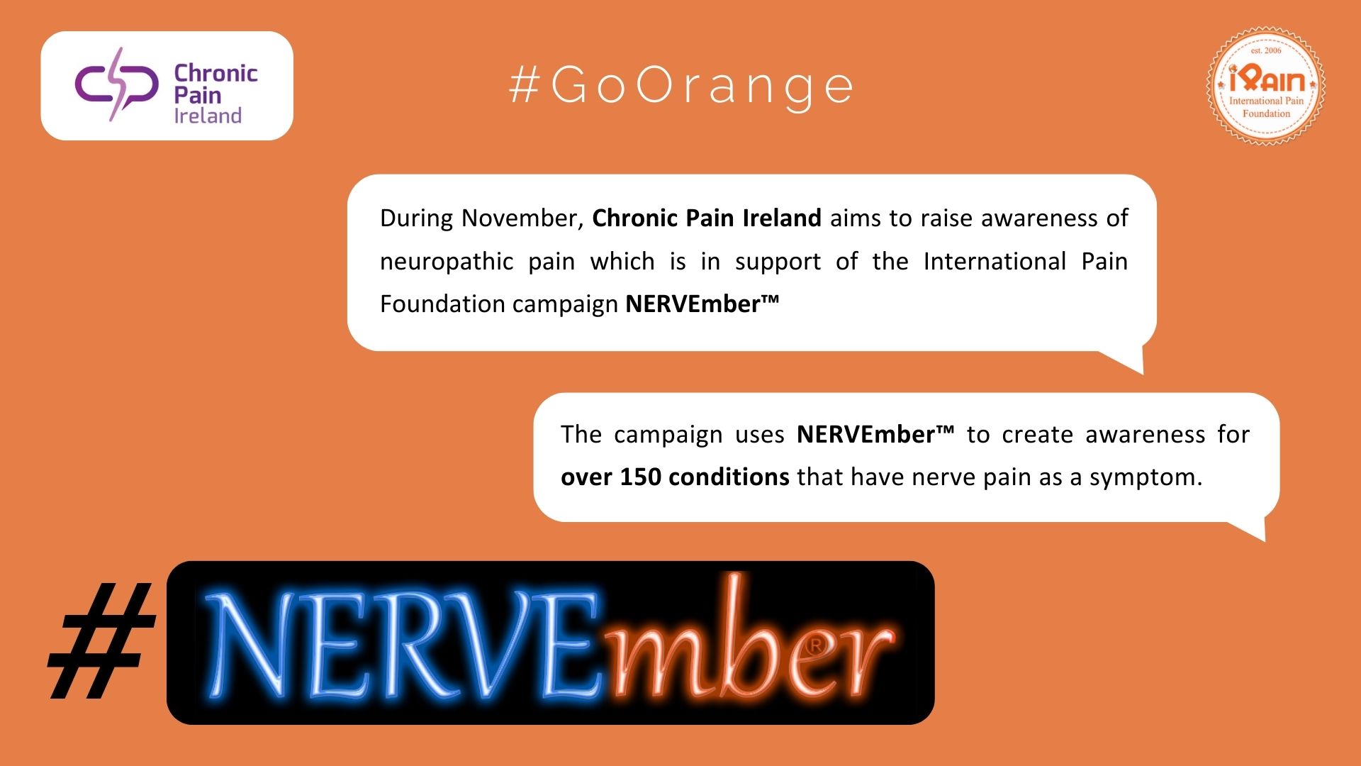 NERVEmber During the month of November, we raise awareness of neuropathic pain.