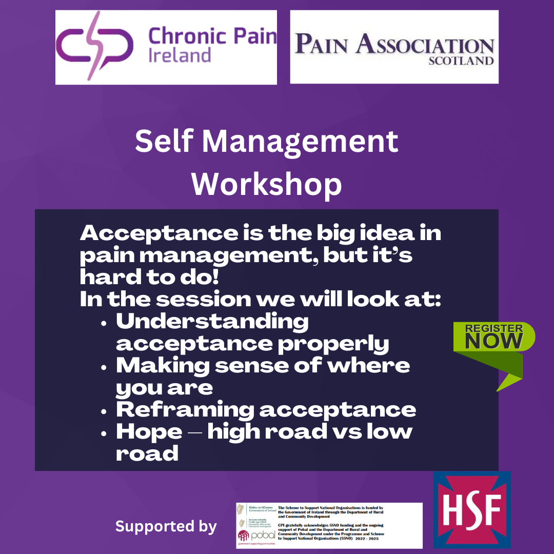 Chronic Pain hope and Acceptance workshop
